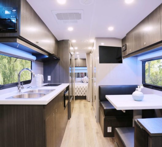 Citation Reward fiberglass travel trailer interior
