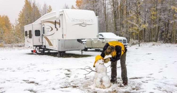 Living Full-Time in a Fifth Wheel This Winter: Cold-Weather Tips for Families
